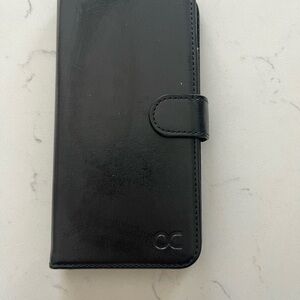 OC Black Magnetic Wallet Phone Case with Card Slots